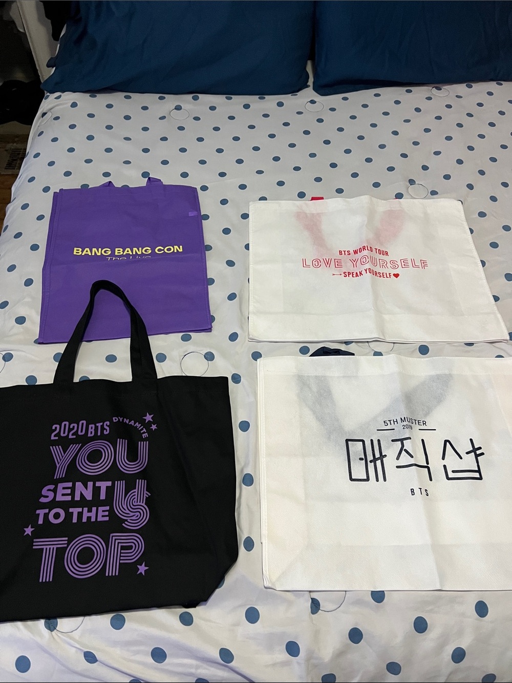 BTS Official - Shopper Bag and Dynamite Canvas tote